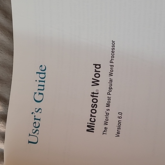 Microsoft Word Microsoft Office Version 6.0 User's Guide - Picture 3 of 15